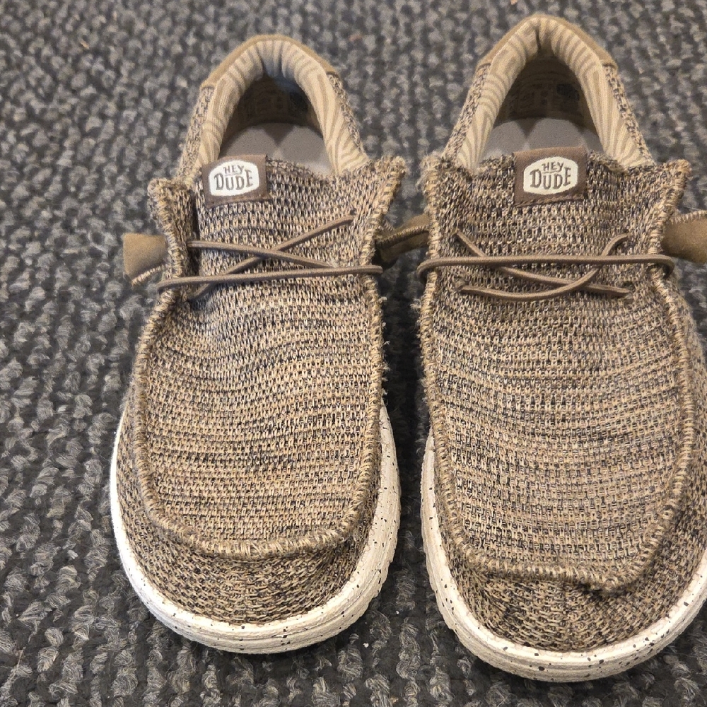 Hey Dude Textured Tan Slip-On Shoes